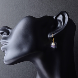 玻璃寶石錐和施華洛世奇耳環/耳環 [定做] 禮物 生日禮物 禮物包裝 婚禮 第4張的照片