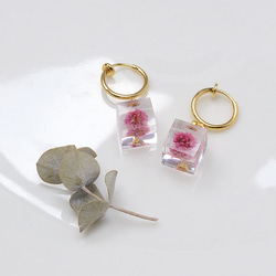 粉色虎杖耳環不銹鋼禮物生日禮物禮物包裝婚禮被稱為 第3張的照片