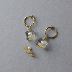 珍珠米耳環（免費禮品包裝，留言卡，生日禮物） 第2張的照片