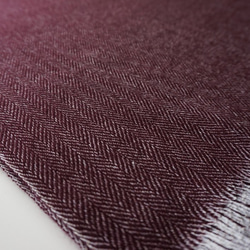 カシミア30％ウール70%糸使用　ヘリンボーンマフラー　WCAＷ 3枚目の画像