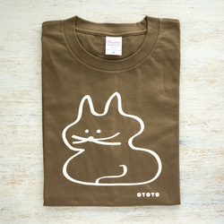 koubako-neko ねこ柄Tシャツ （アイボリー × ネオンカラー【Special Edition】） 5枚目の画像