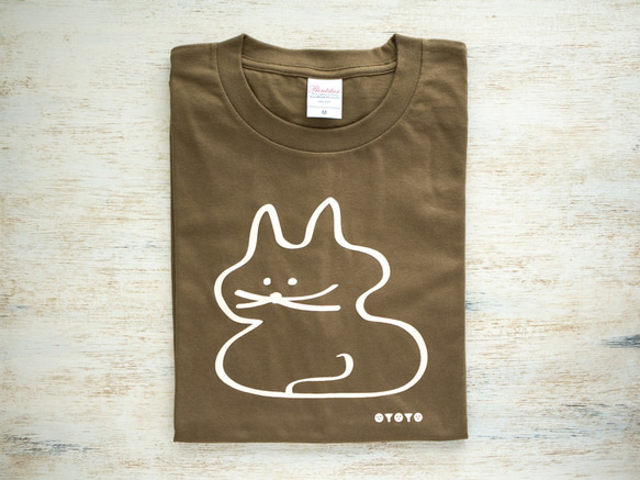 koubako-neko ねこ柄Tシャツ （アイボリー × ネオンカラー【Special Edition】） 5枚目の画像