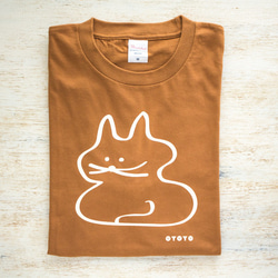 koubako-neko ねこ柄Tシャツ （アイボリー × ネオンカラー【Special Edition】） 6枚目の画像