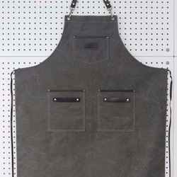 Handmade leather canvas apron 1枚目の画像