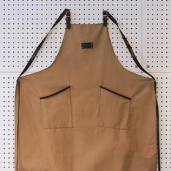 Handmade leather canvas apron 4枚目の画像