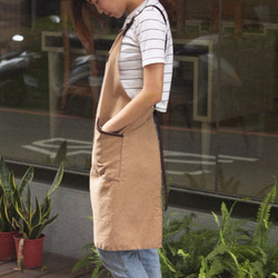 Handmade leather canvas apron 2枚目の画像