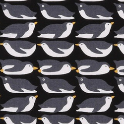 夜凪ペンギン（黒）　きんちゃく袋（小） 3枚目の画像