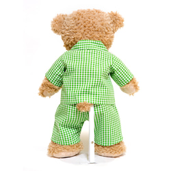 【ダッフィーＳサイズ４３cm】ギンガムチェックパジャマ （緑） 2枚目の画像