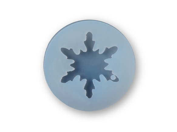 シリコンモールド 冬 雪の結晶 1個 レジン 型 ソフトモールド パーツ 2枚目の画像