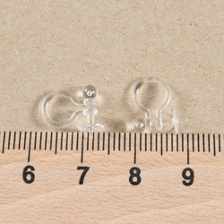 (i-60)ノンホールピアス 樹脂 平皿芯立 10個 ピアスみたいなイヤリングパーツ ハンドメイド 金具 材料 4枚目の画像