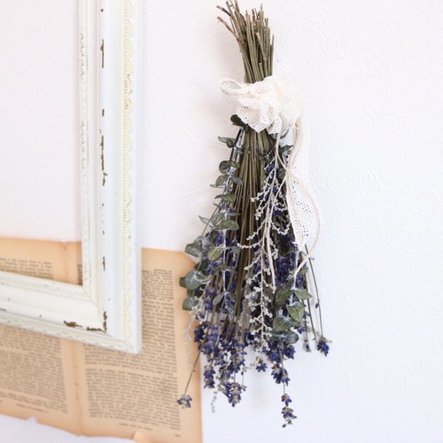ナチュラルアロマ〜ラベンダーの小さなスワッグ〜 ドライフラワー