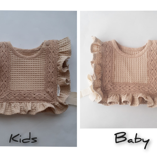 送料無料！チェックのベストスタイ(ベージュ)&お好みリボン （ベビー  