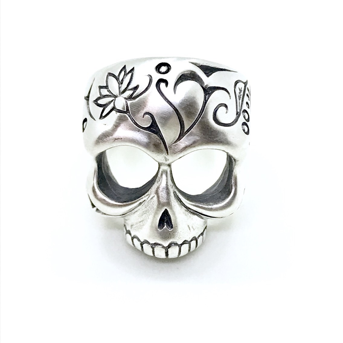 蓮の花スカルリング/Log-003