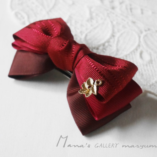 【シック＆キュート☆重ねリボンがかわいい】 CHANEL バレッタ 大人可愛くお上品☆すぐ届く】シャネル バレッタ (CHANEL/ヘア