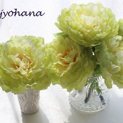 大人気♡グリーンのピオニー （芍薬）　フラワーペン　~母の日やお礼、ちょっとしたプレゼントに~ 3枚目の画像