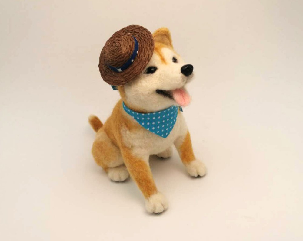 「秩序づけ」15センチくらい混乱したペットの柴犬の無毛の手作りの羊毛が働きました - カスタムをマッピングする