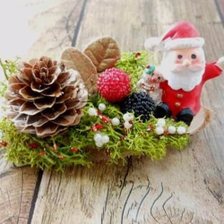 ひろりん♥クレイフラワー♥サンタさんと男の子のクリスマス♥ハンドメイド ひろりん♥クレイフラワー♥サンタさんと男の子のクリスマス