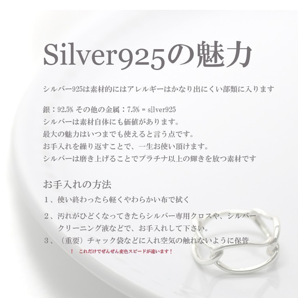 silver925 掛鉤耳環 USVP-6 女士簡約日常休閒禮物 第5張的照片