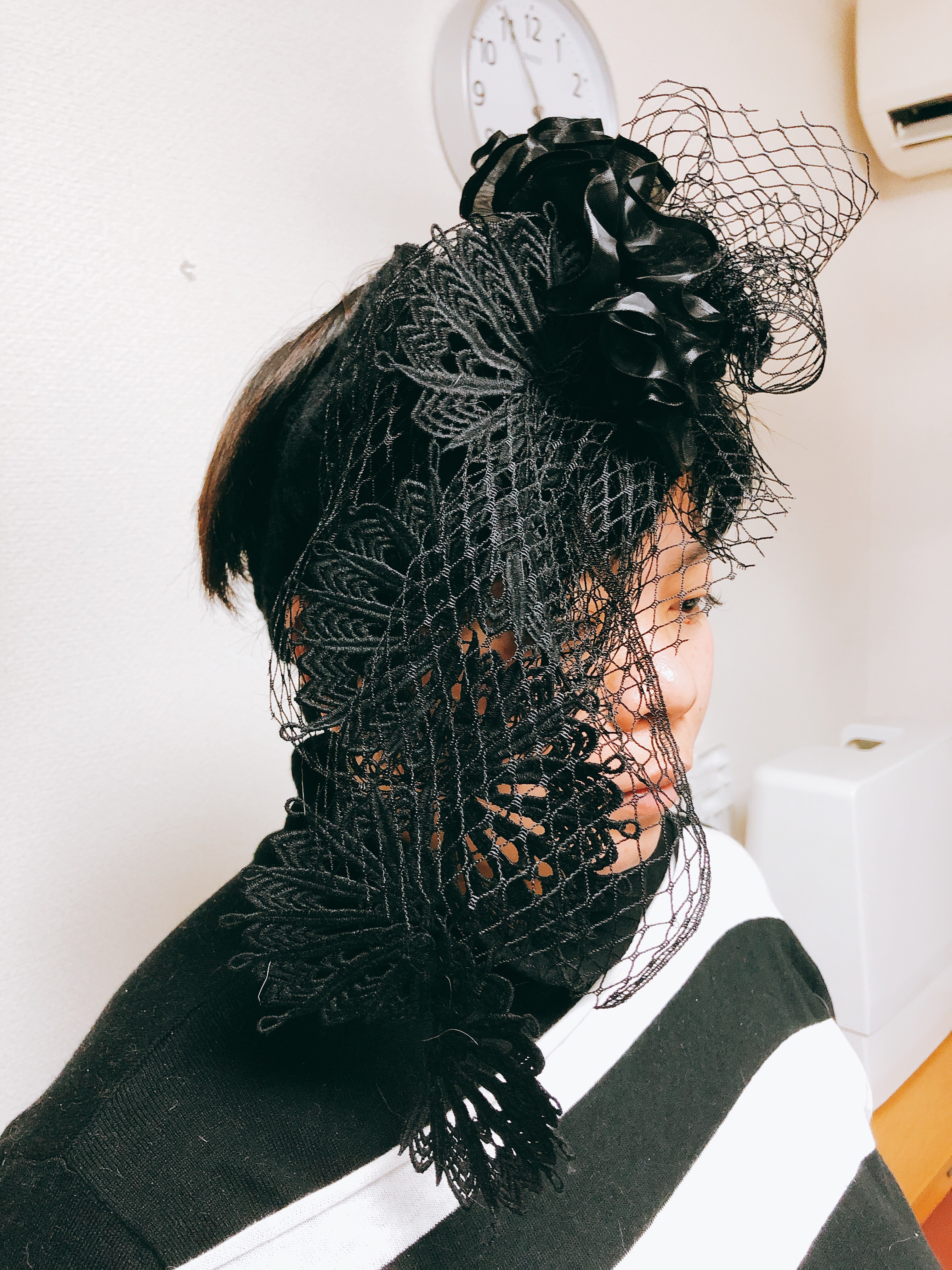 レースモード系ヘアバンド