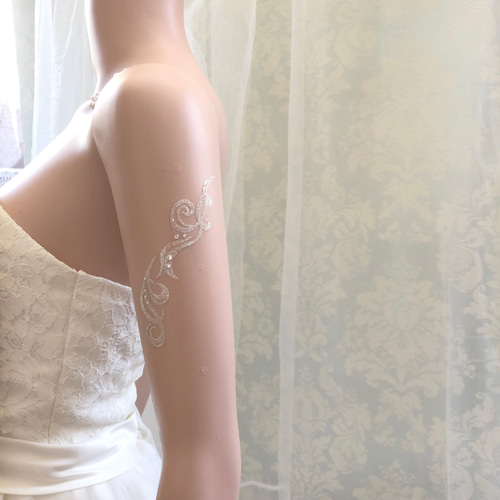 T10エレガントなツタ＊貼るアクセサリー＊ウェディング＊結婚式 ボディ