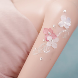 M170＊シンプルribbon flower＊マタニティフォトシール M170＊シンプルribbon flower＊マタニティフォトシール
