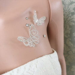 M170＊シンプルribbon flower＊マタニティフォトシール M170＊シンプルribbon flower＊マタニティフォトシール