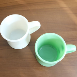 オールド アメリカン ミルク マグ ジェダイ ミッドセンチュリー ミルクガラス レトロ 食器（レターパック送料無料） 8枚目の画像