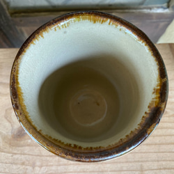 フリーカップ大　三彩紋　２個セット　タンブラー　カップ　陶器　エドメ陶房　やちむん 5枚目の画像