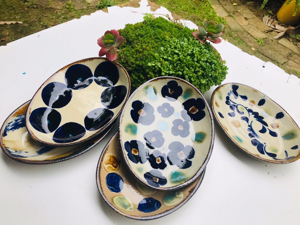 やちむん　オーバル皿 やちむん オーバル皿 | やちむん ヤムチン 土工房陶糸(とうし)直売