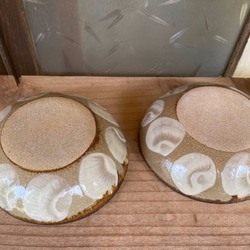 【アウトレット】小鉢　水玉紋　４枚セット　エドメ陶房　やちむん  陶器 4枚目の画像