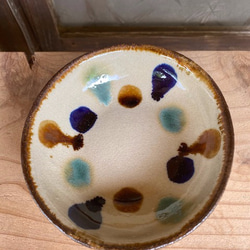 【アウトレット】小鉢　水玉紋　４枚セット　エドメ陶房　やちむん  陶器 5枚目の画像