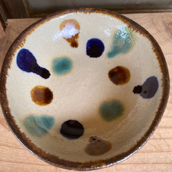 【アウトレット】小鉢　水玉紋　４枚セット　エドメ陶房　やちむん  陶器 8枚目の画像