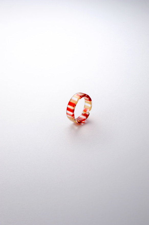 Fortuna Ring（002 red stripe）9号 1枚目の画像