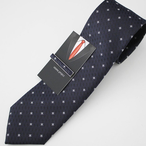オプション・タイピン(長方形)/ご注文のネクタイと共布で制作 8枚目の画像