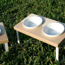 【初木】便當餐架-雙碗/斜面/寵物碗架 第4張的照片