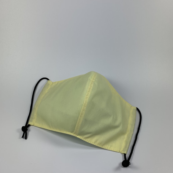 成人立體布口罩-黃色 可放醫療口罩 可放濾材 第2張的照片