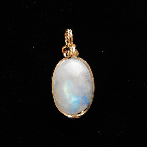 Creema限定*14kgf】レインボームーンストーン・ペンダントトップ