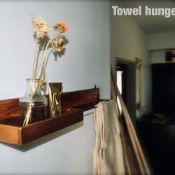 小物入れ付きタオルハンガー towel hanger 2枚目の画像