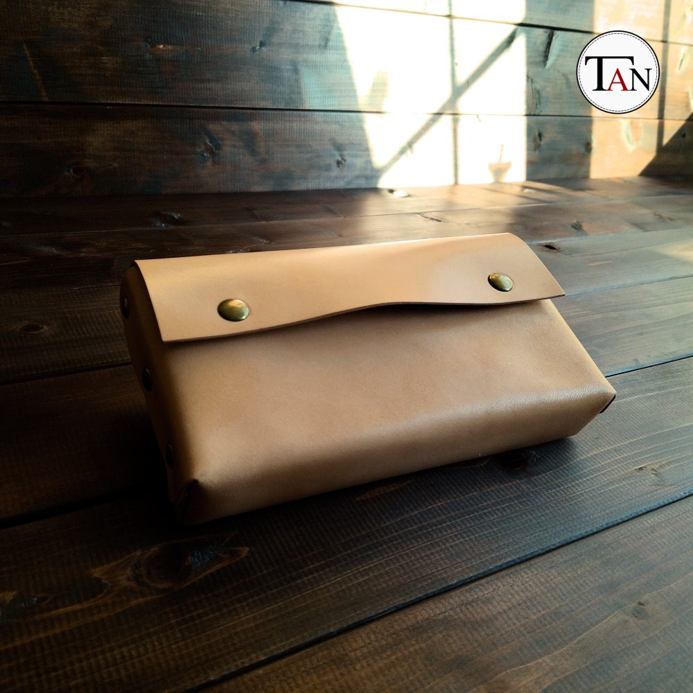 栃木ヌメ革　ベルトポーチ 栃木レザーで作ったヌメ革のウエストポーチ】 牛革 レザー 本革