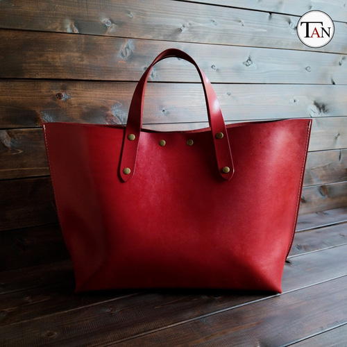 木の庄帆布 定価24000円 赤 栃木レザー 2WAY ショルダーバッグ