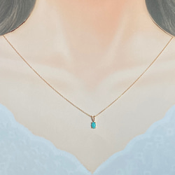 Sleeping Beauty 14kgf turquoise necklace 12月誕生石 2枚目の画像
