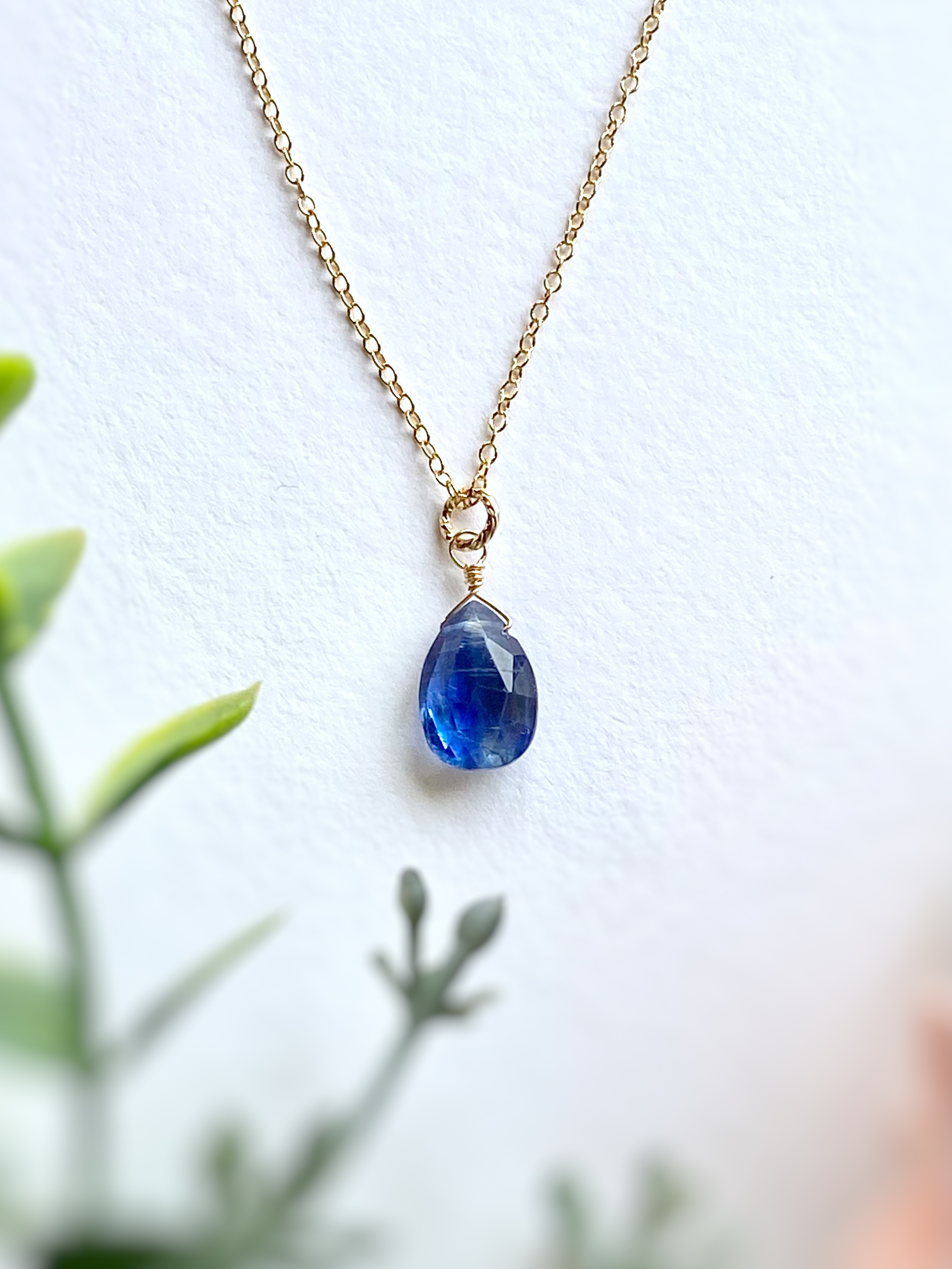 Kyanite 14kgf 藍晶石のネックレス ネックレス・ペンダント