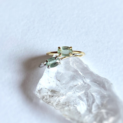 グリーンカイヤナイトの指輪 宝石質AAA/sv925  フリーサイズ 1枚目の画像