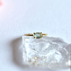 グリーンカイヤナイトの指輪 宝石質AAA/sv925  フリーサイズ 4枚目の画像