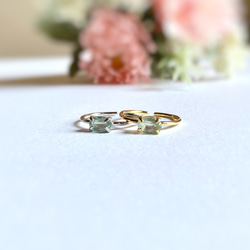 グリーンカイヤナイトの指輪 宝石質AAA/sv925  フリーサイズ 9枚目の画像