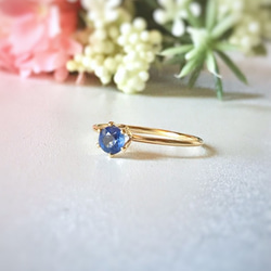 特集掲載♡ 14kgf 宝石質 カイヤナイト AAAの指輪  〜晴れやかブルー2020〜 10枚目の画像