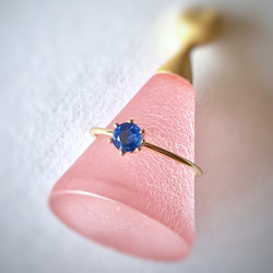 特集掲載♡ 14kgf 宝石質 カイヤナイト AAAの指輪  〜晴れやかブルー2020〜 8枚目の画像