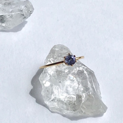 14kgf 宝石質 タンザナイト AAAの指輪 12月誕生石 4枚目の画像