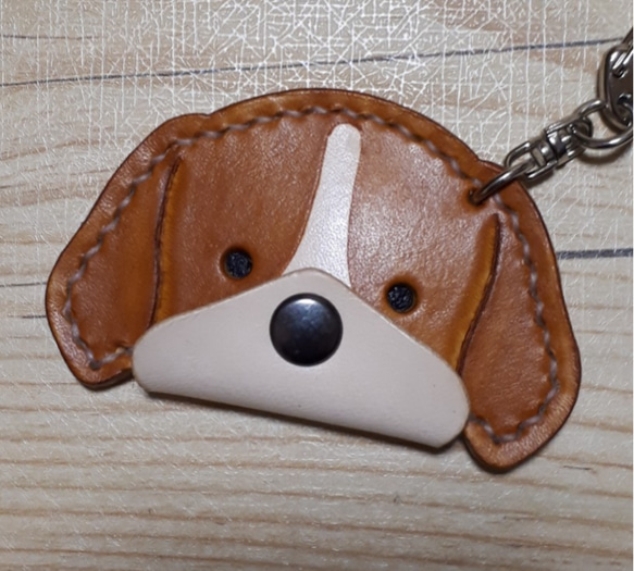 [受注製作]　革　犬　キーホルダー　 5枚目の画像