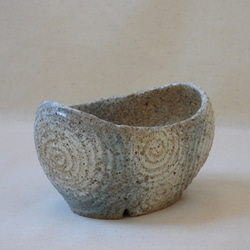 砂粒.渦巻.陶製植木鉢 3枚目の画像